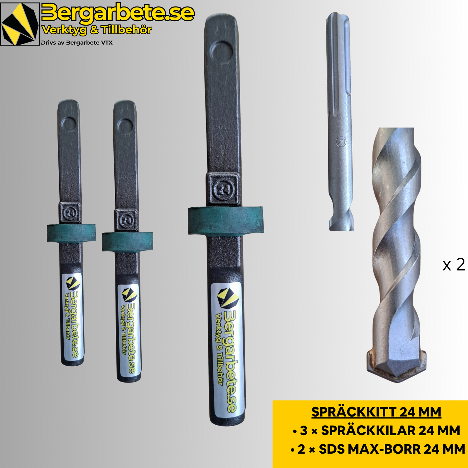 Bergarbete Spräckkit – 24 mm SDS-MAX