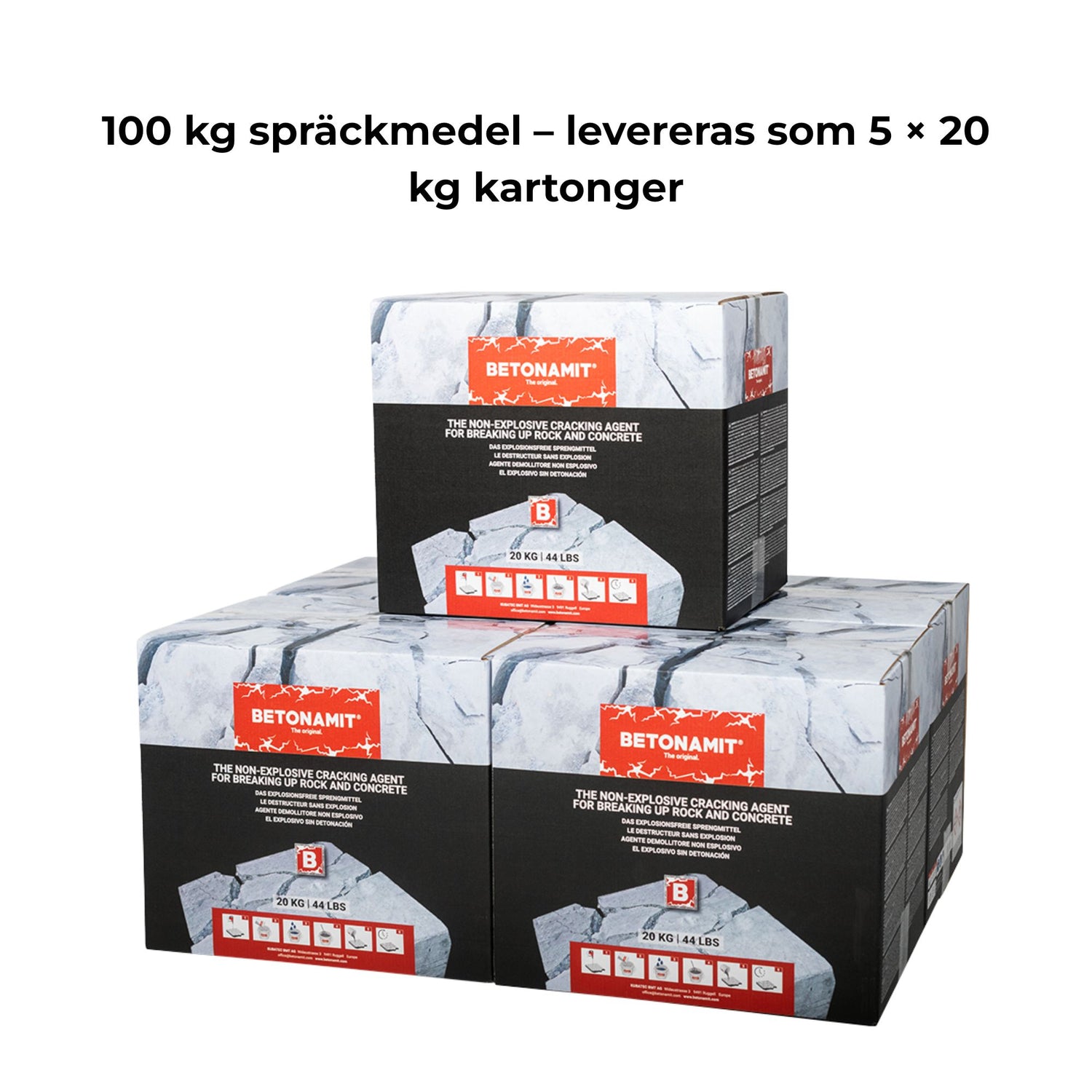 Betonamit Spräckmedel