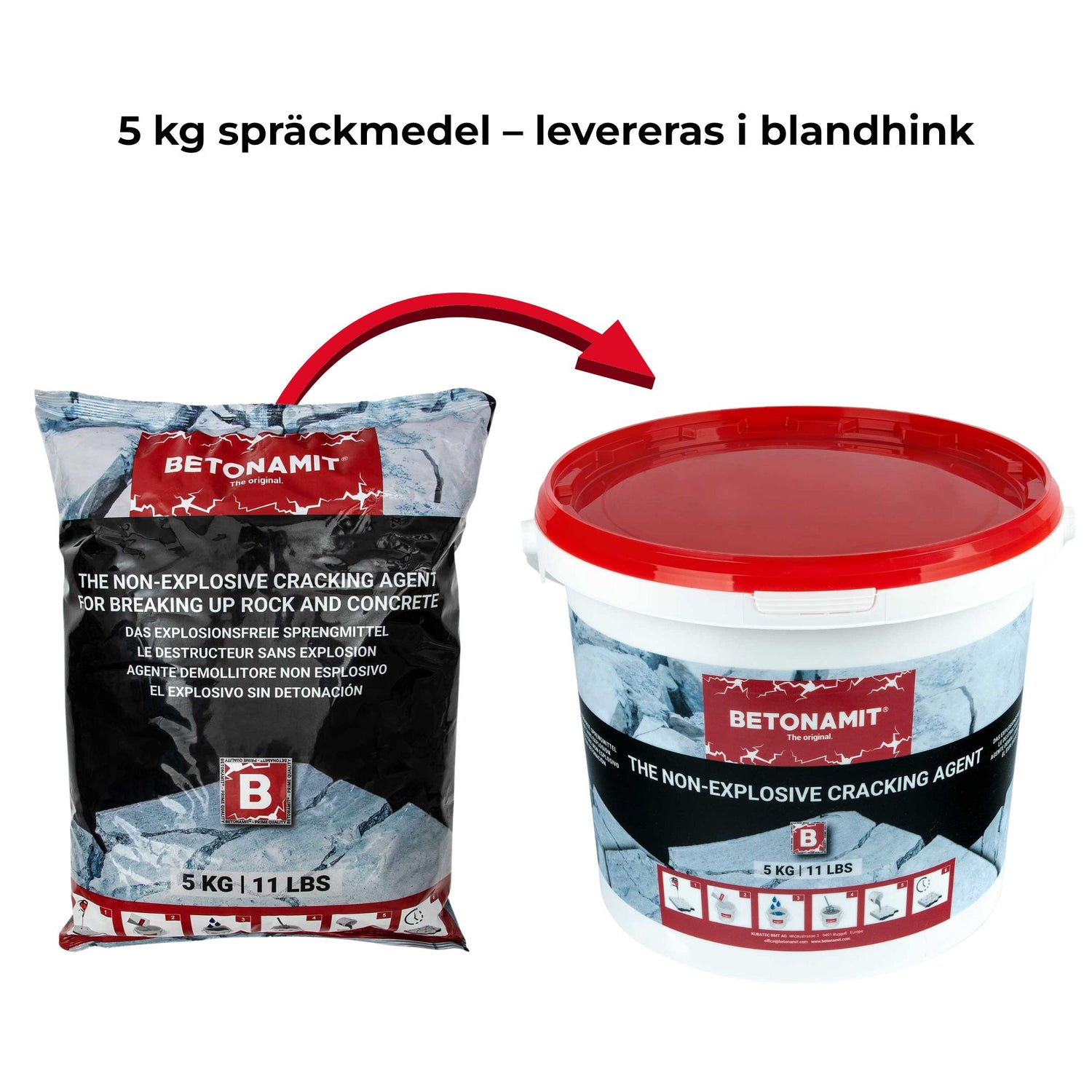 Betonamit Spräckmedel