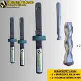 Bergarbete Spräckkit – 24 mm SDS-MAX