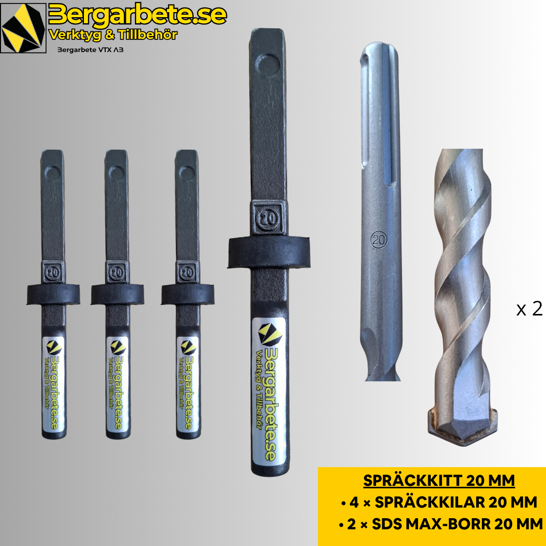 Bergarbete Spräckkit – 20 mm SDS-MAX
